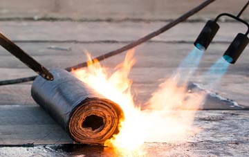 Old Montrose asphalt flat roofing repairs